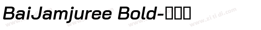 BaiJamjuree Bold字体转换